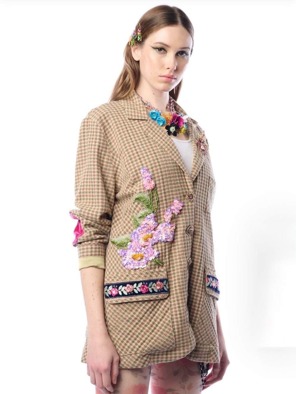 Aratta Diana Blazer #fall #tailored #cottagecore #plaid - Picture 6 of 16